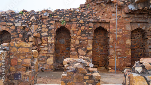 Feroz Shah Kotla fort located in New Delhi, India photo