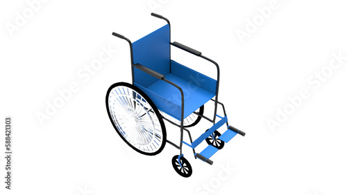 wheelchair isolated on white background