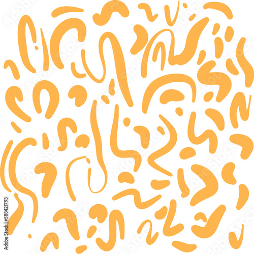 seamless pattern, abstraction of lines and blots