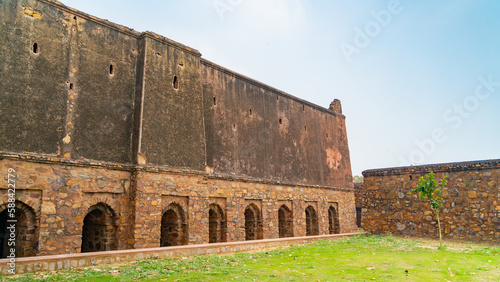 Feroz Shah Kotla fort located in New Delhi, India photo