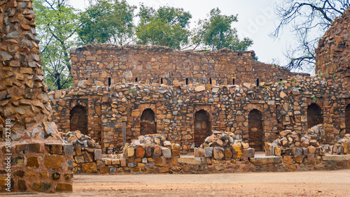 Feroz Shah Kotla fort located in New Delhi, India photo