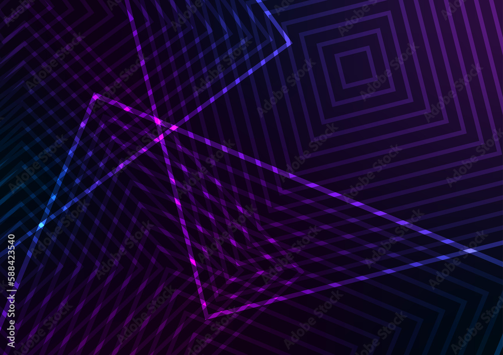 Modern style purple line square geometric presentation background Modern style purple line square geometric presentation background