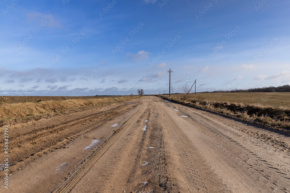 dangerous road for cars in the winter cold season dangerous road for cars in the winter cold season