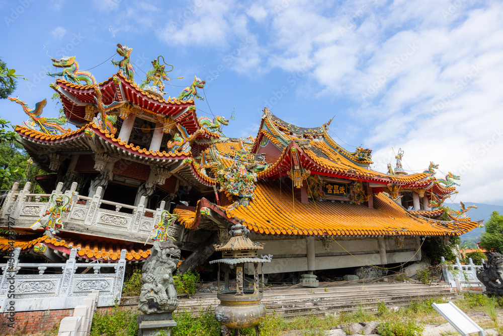 Jiji Wuchang Temple in Nantou of Taiwan