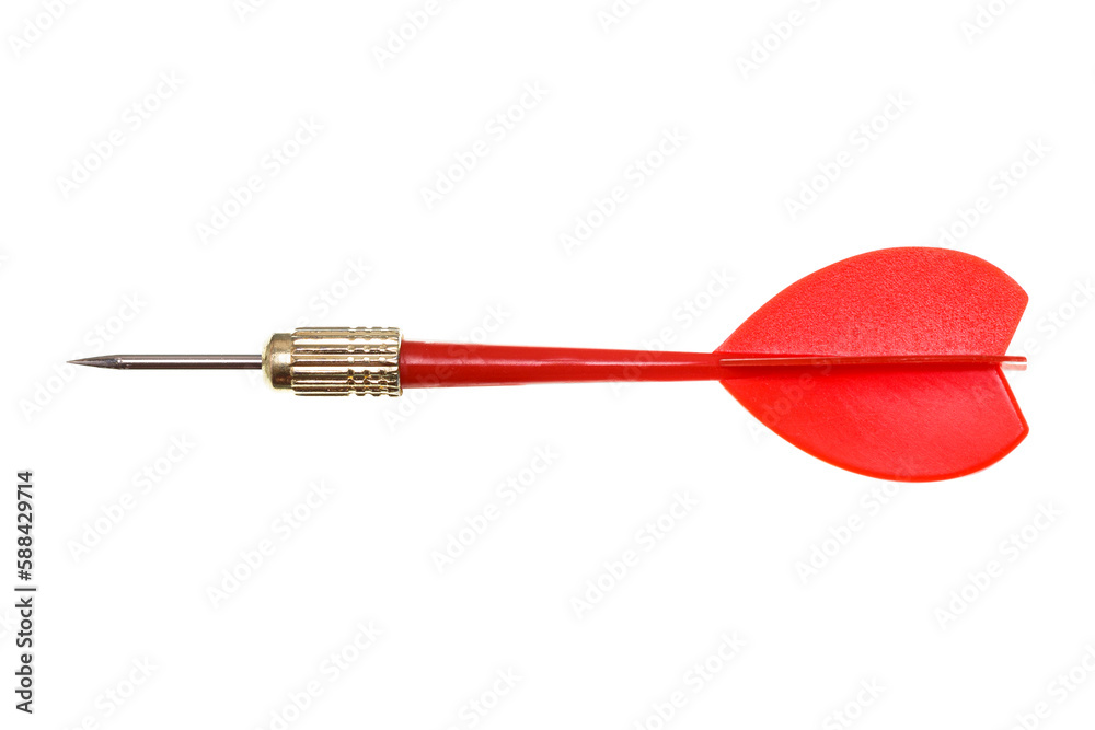 Red dart Isolated on white background Red dart Isolated on white background