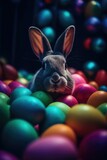 Vibrant Easter Bunny Magic - Generative AI