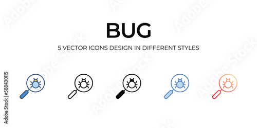 Web Security Icon Design in Five style with Editable Stroke. Line, Solid, Flat Line, Duo Tone Color, and Color Gradient Line. Suitable for Web Page, Mobile App, UI, UX and GUI design.