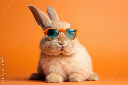 Cool Bunny with Sunglasses - Generative AI
