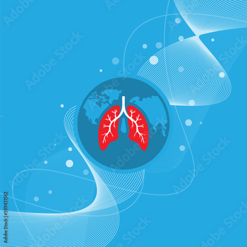 World Asthma Day background.