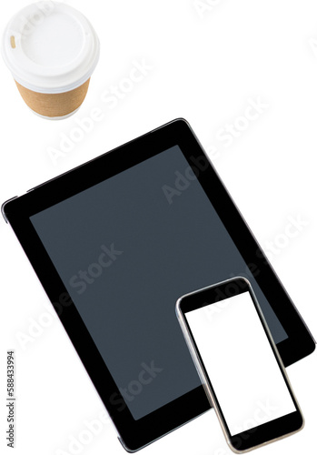 Digital tablet, mobile phone and disposable cup