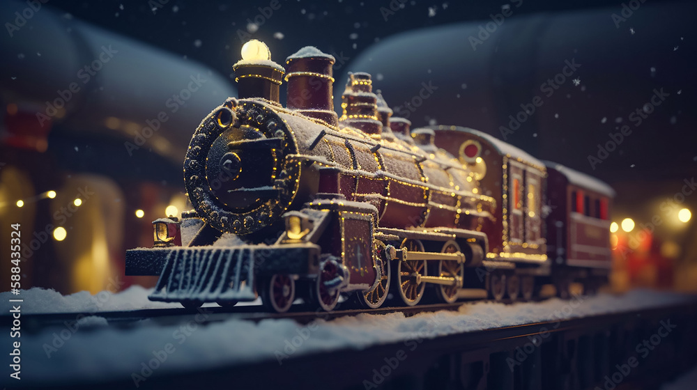A Festive Christmas Journey - The Chilly Night Ride of Santa's Arctic Express Train.