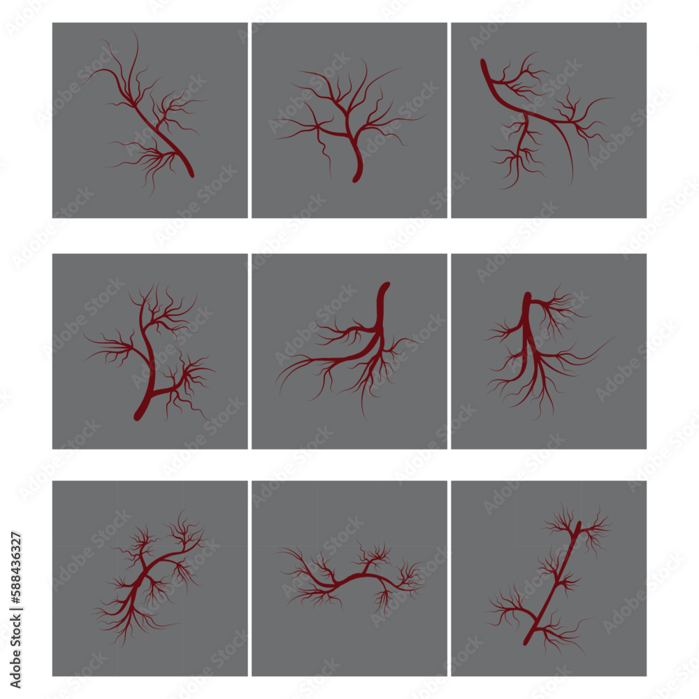 Veins Logo Template vector symbol medical design