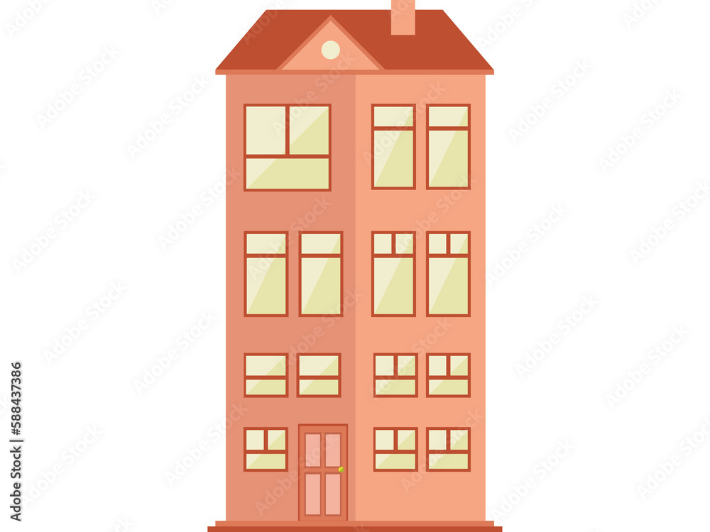 Naklejka premium Illustration image of house