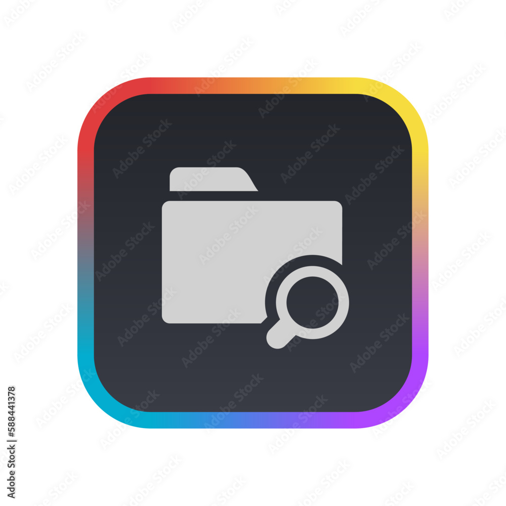 Search Folder - Pictogram (icon) Search Folder - Pictogram (icon)