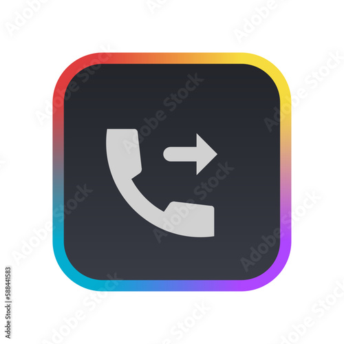 Outgoing Call - Pictogram (icon) 