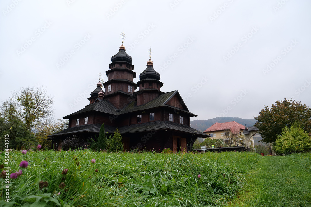 Church of Holy Prophet Ilya in Yaremche, western Ukraine, Carpathians