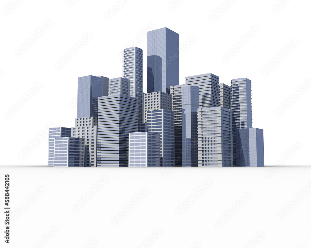 Composite image of a Digital city Composite image of a Digital city