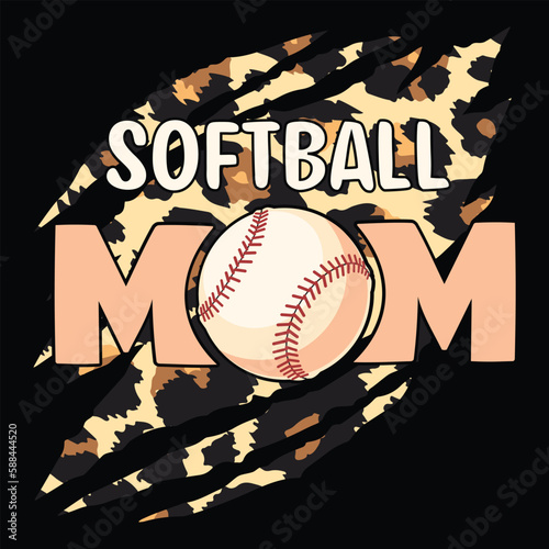 Softball mom Mother's day shirt print template, typography design for mom mommy mama daughter grandma girl women aunt mom life child best mom adorable shirt