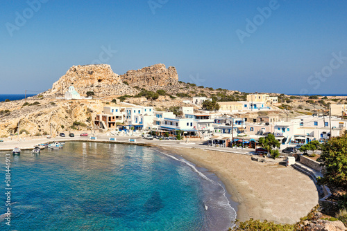 The village Finiki in Karpathos, Greece