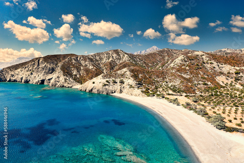 Agios Minas beach in Karpathos, Greece