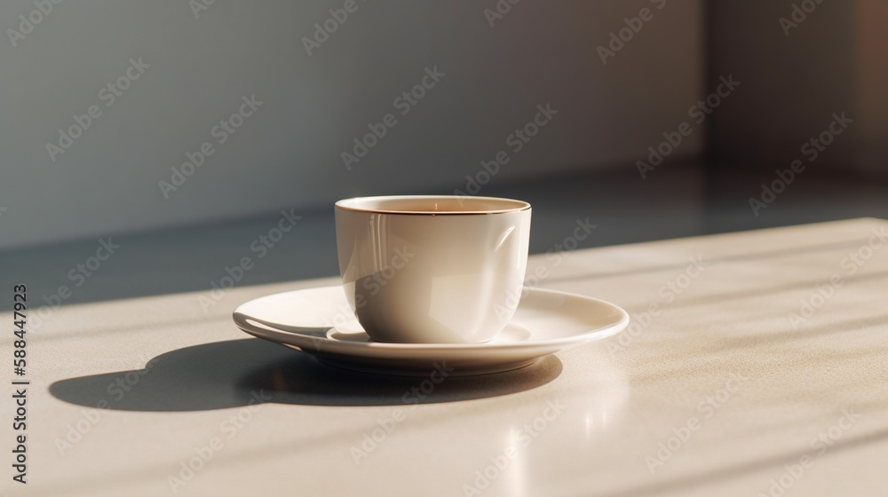 cup of coffee on a wooden table AI Generated cup of coffee on a wooden table AI Generated