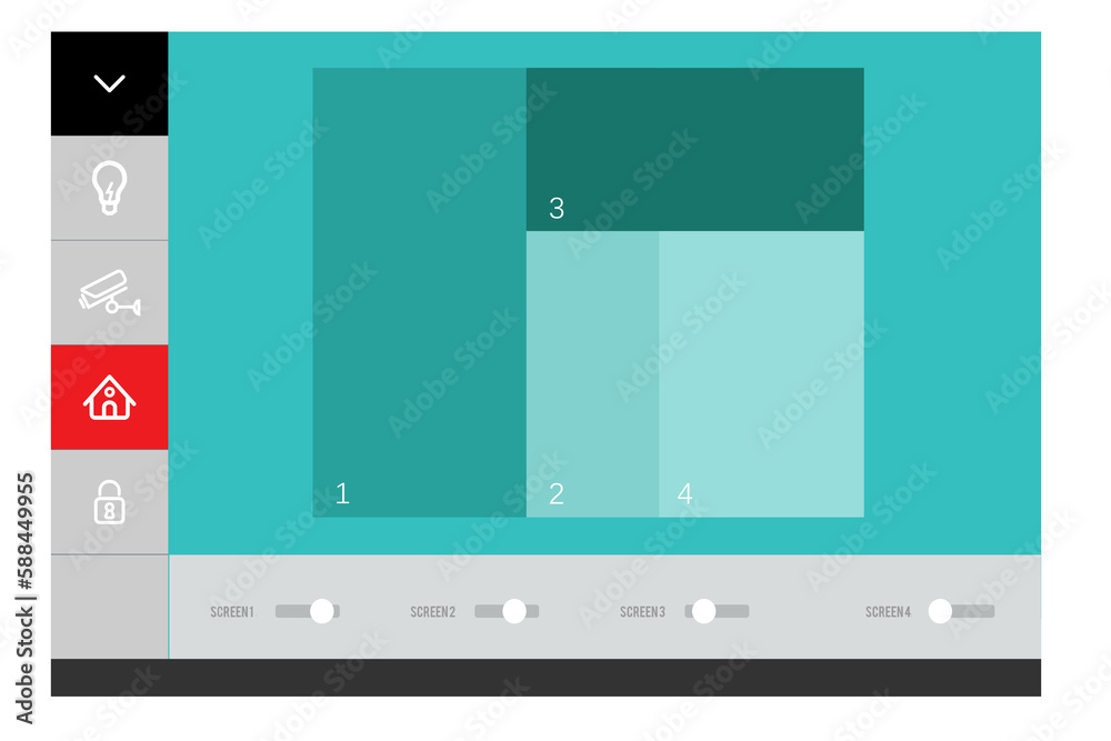 Home application on a smartphone Home application on a smartphone