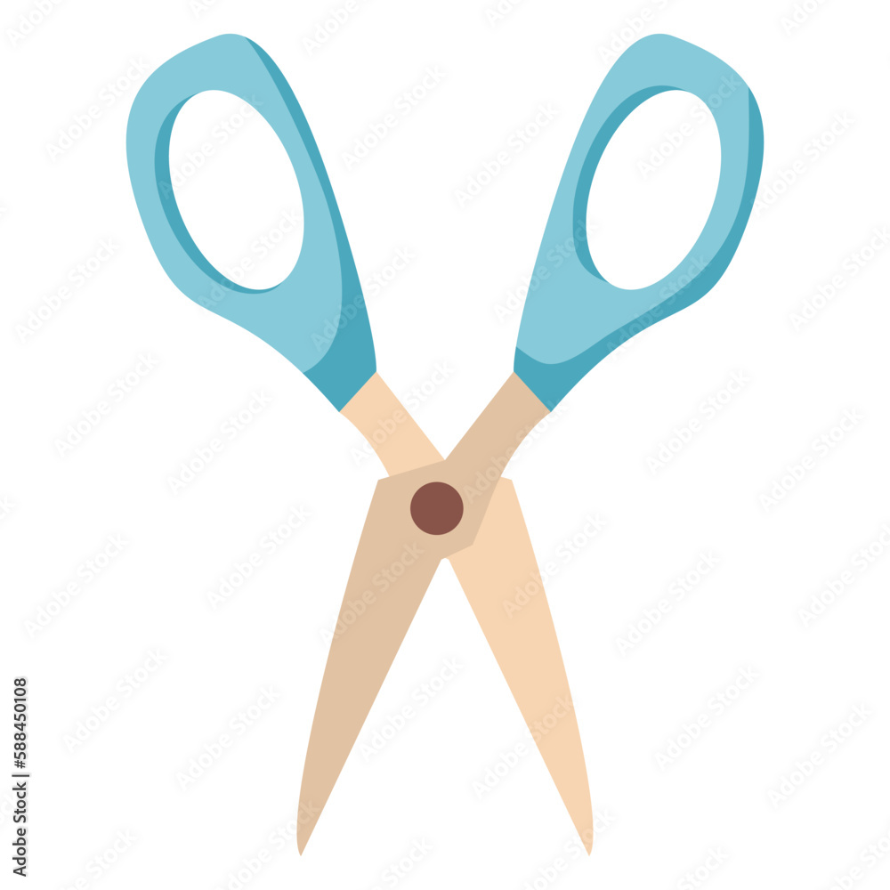 Open and closed scissor.Scissors with red plastic handles. Professional pair of scissors cutting hair or needlework.School supply icon.Office supplies. Open and closed scissor.Scissors with red plastic handles. Professional pair of scissors cutting hair or needlework.School supply icon.Office supplies.