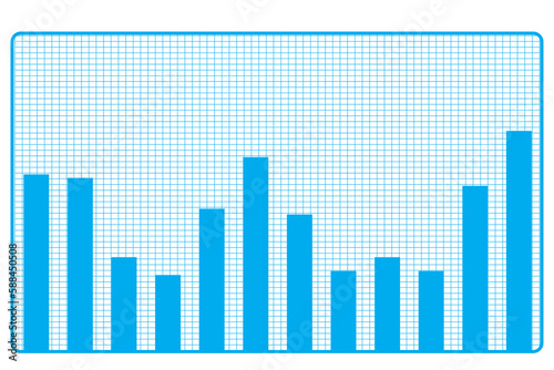 Graphic image of blue bar graph