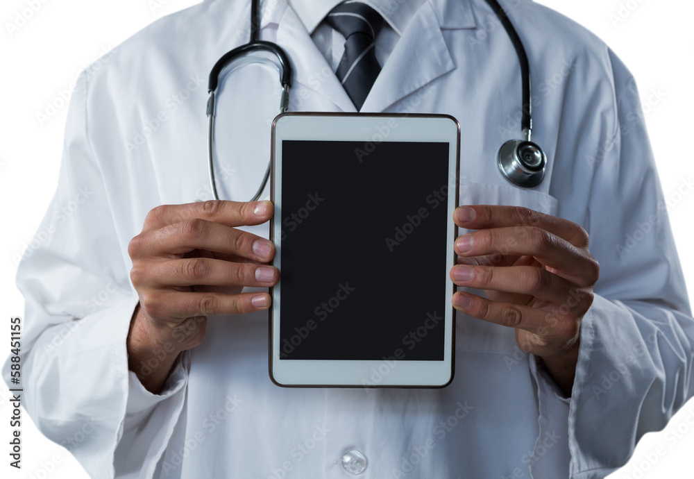 Doctor holding digital tablet Doctor holding digital tablet