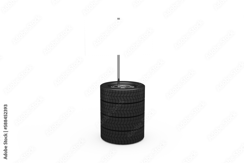 Tyres with placard Tyres with placard