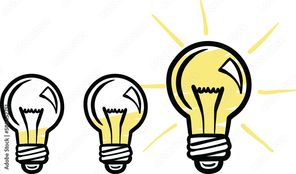 Light bulbs against white background Light bulbs against white background