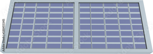 Purple solar panel 