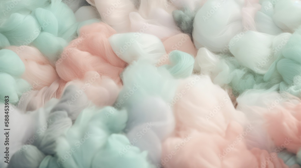 Obraz premium abstract background in pastel colors from soft fluffy texture like cotton wool .generative AI 