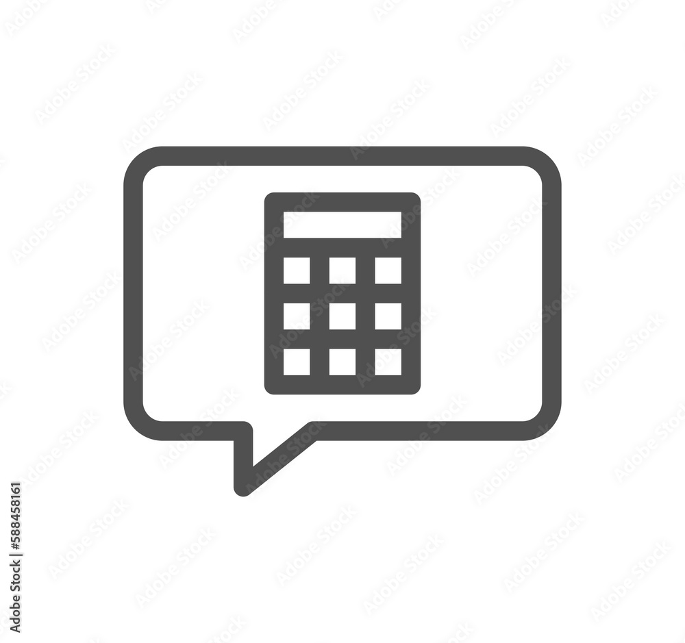 Calculation and accounting related icon outline and linear symbol.
Calculation and accounting related icon outline and linear symbol.