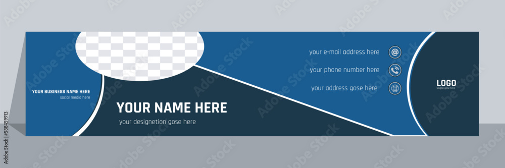 Fototapeta premium e mail signature design template