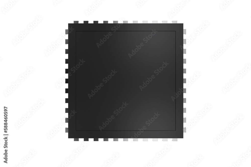 Computer chip on white background Computer chip on white background