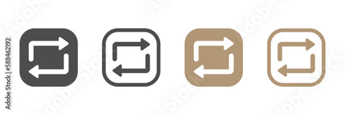  Vector refresh vector flat icons