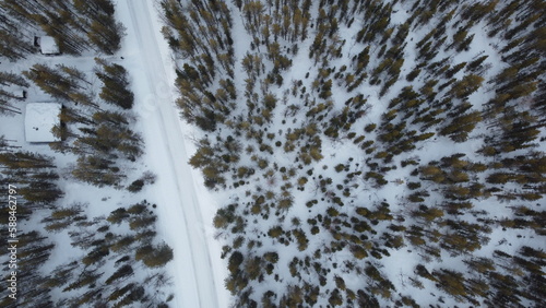 drone photo Lapland