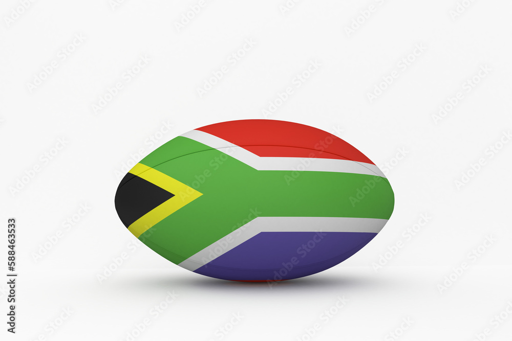 Fototapeta premium South African flag rugby ball