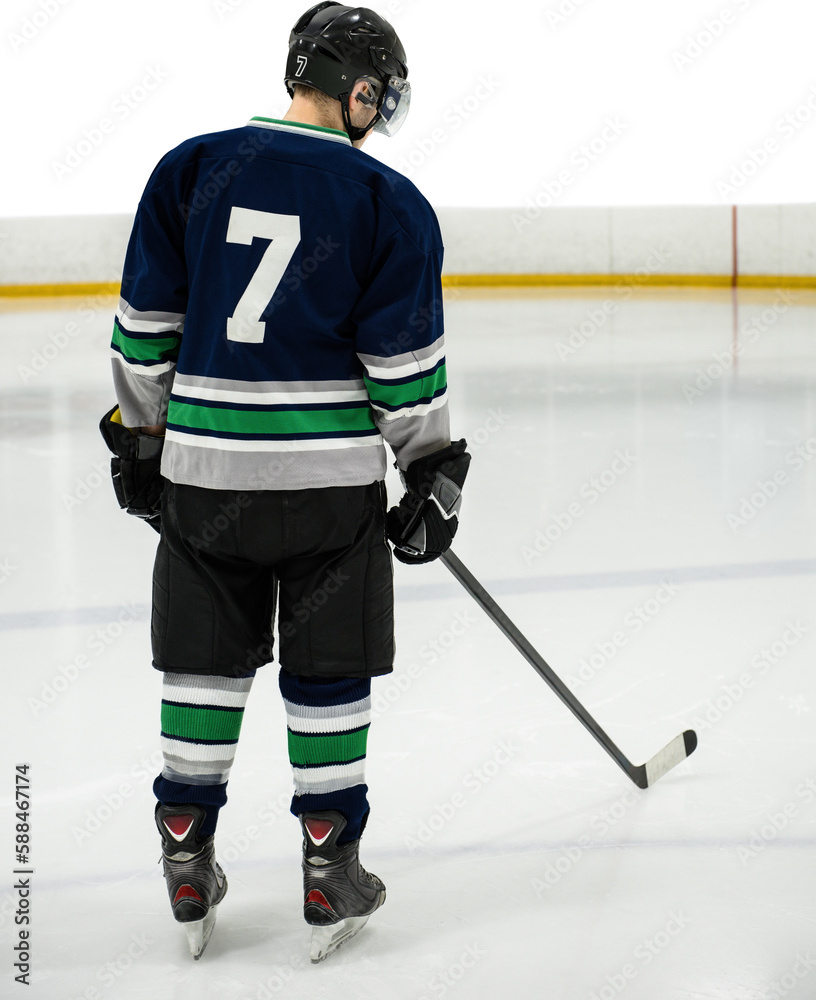 Obraz premium Ice hockey player on the ice