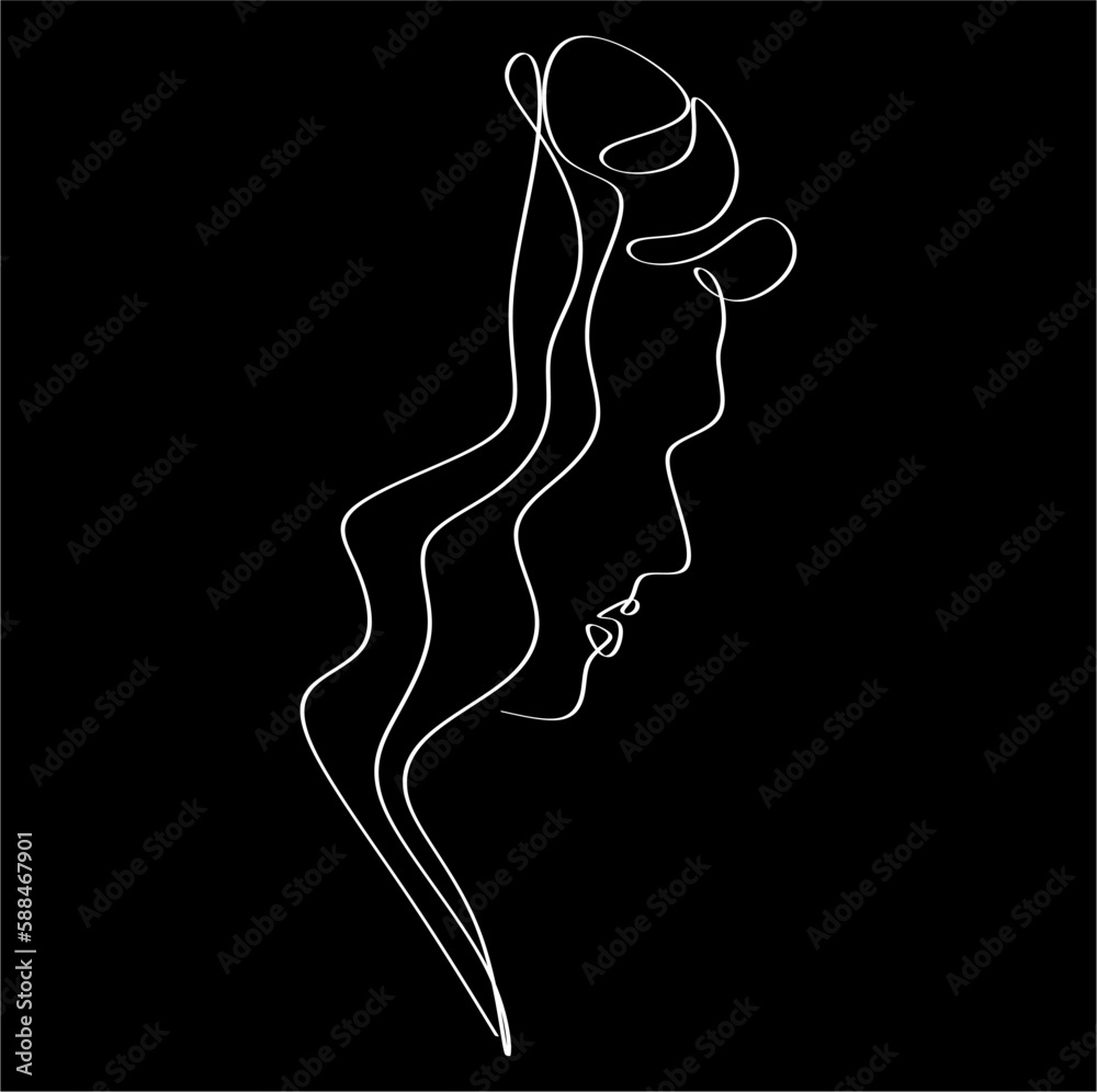 Continuous one line drawing of couple holding hands in romantic situation. Concept of love share, friendship, and humanity. Minimalism vector illustration simplicity design.