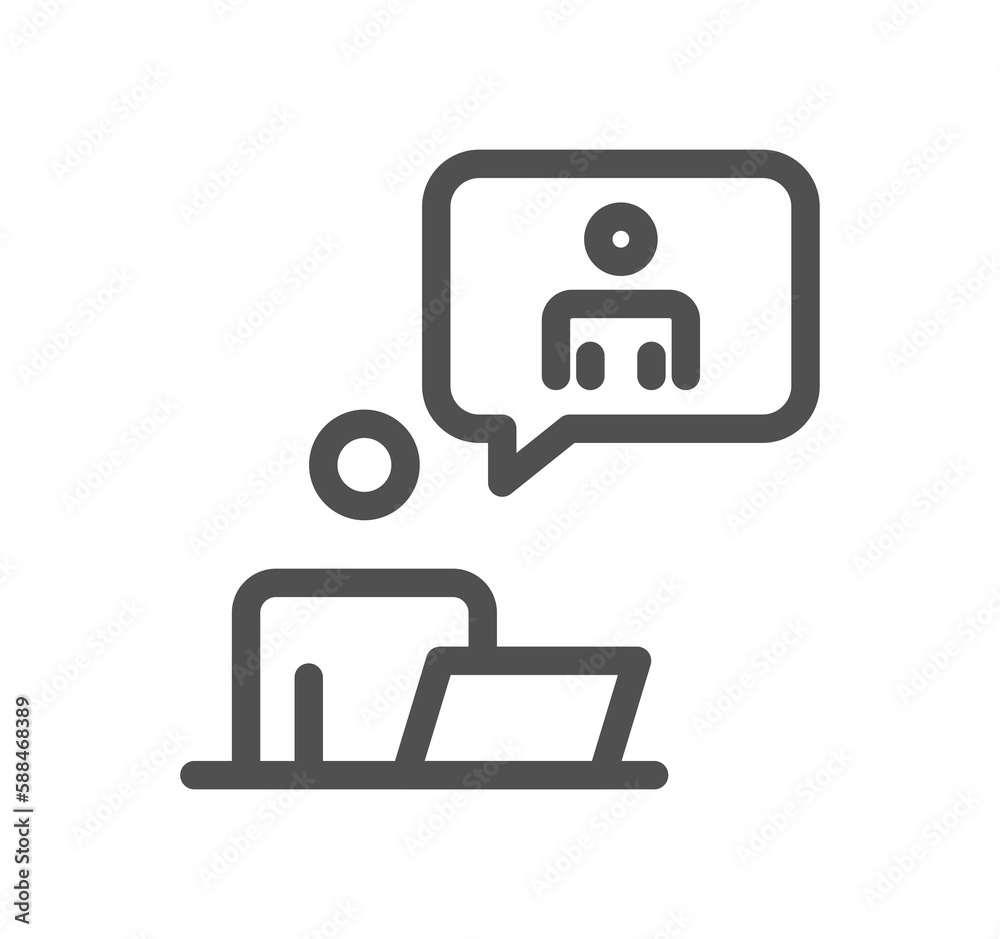Teamwork and business management icon outline and linear symbol. Teamwork and business management icon outline and linear symbol.