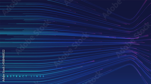 Lines composed of glowing background