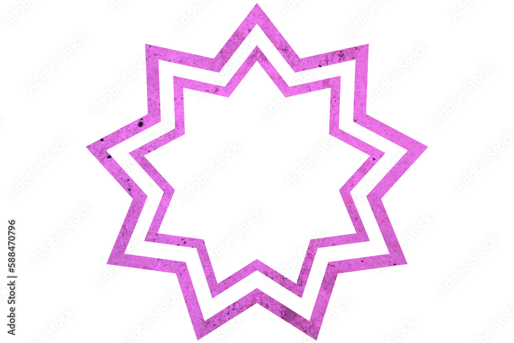 Geometric star shape Geometric star shape