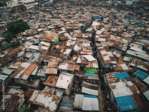 The Other Side of the City, Poverty from Above © serg3d