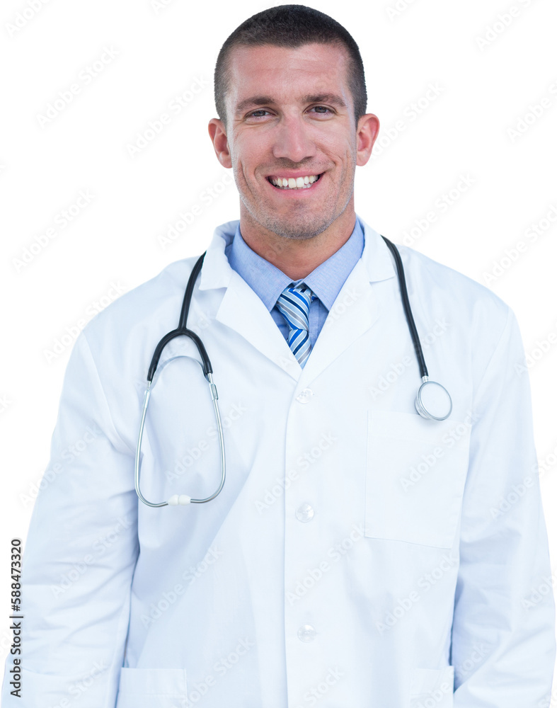 Portrait of male doctor smiling Portrait of male doctor smiling