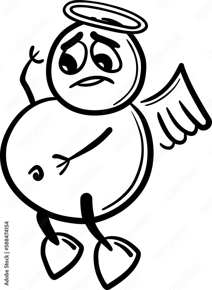 Fototapeta premium Vector image of angel 