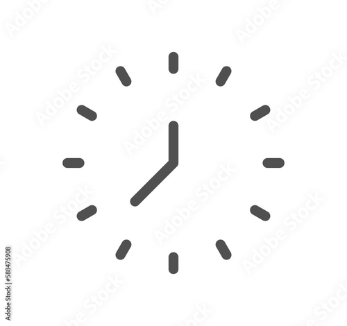 Time related icon outline and linear symbol.	
