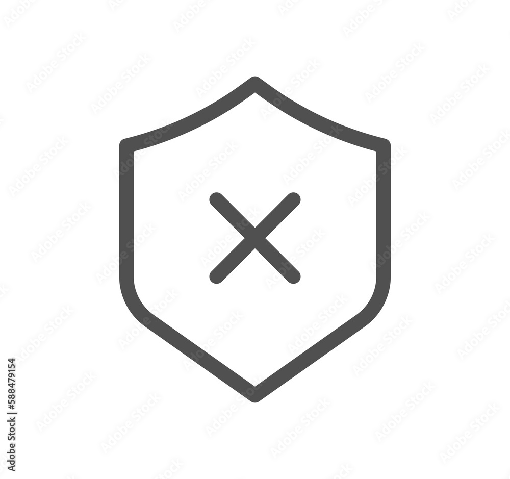 Reject related icon outline and linear symbol.
Reject related icon outline and linear symbol.