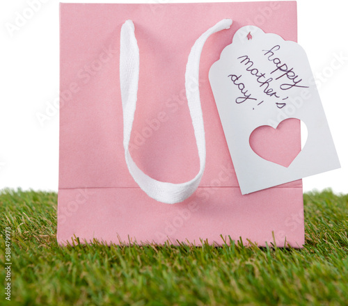Pink bag with happy mothers day tag